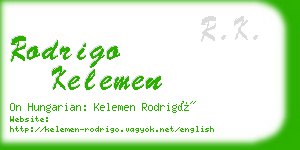 rodrigo kelemen business card